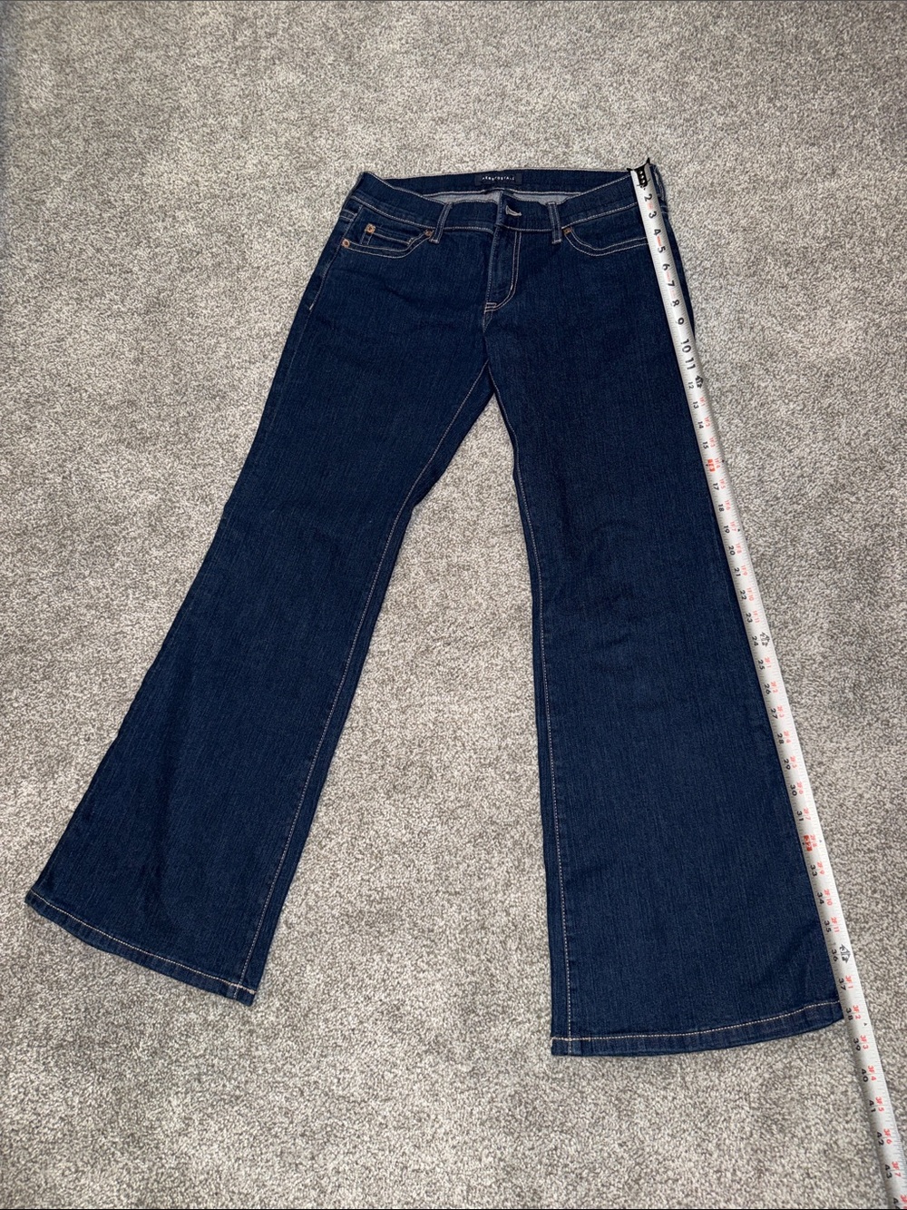 Aeropostale Dark Indigo Super Low Rise Flare Jeans,Size 10 Reg